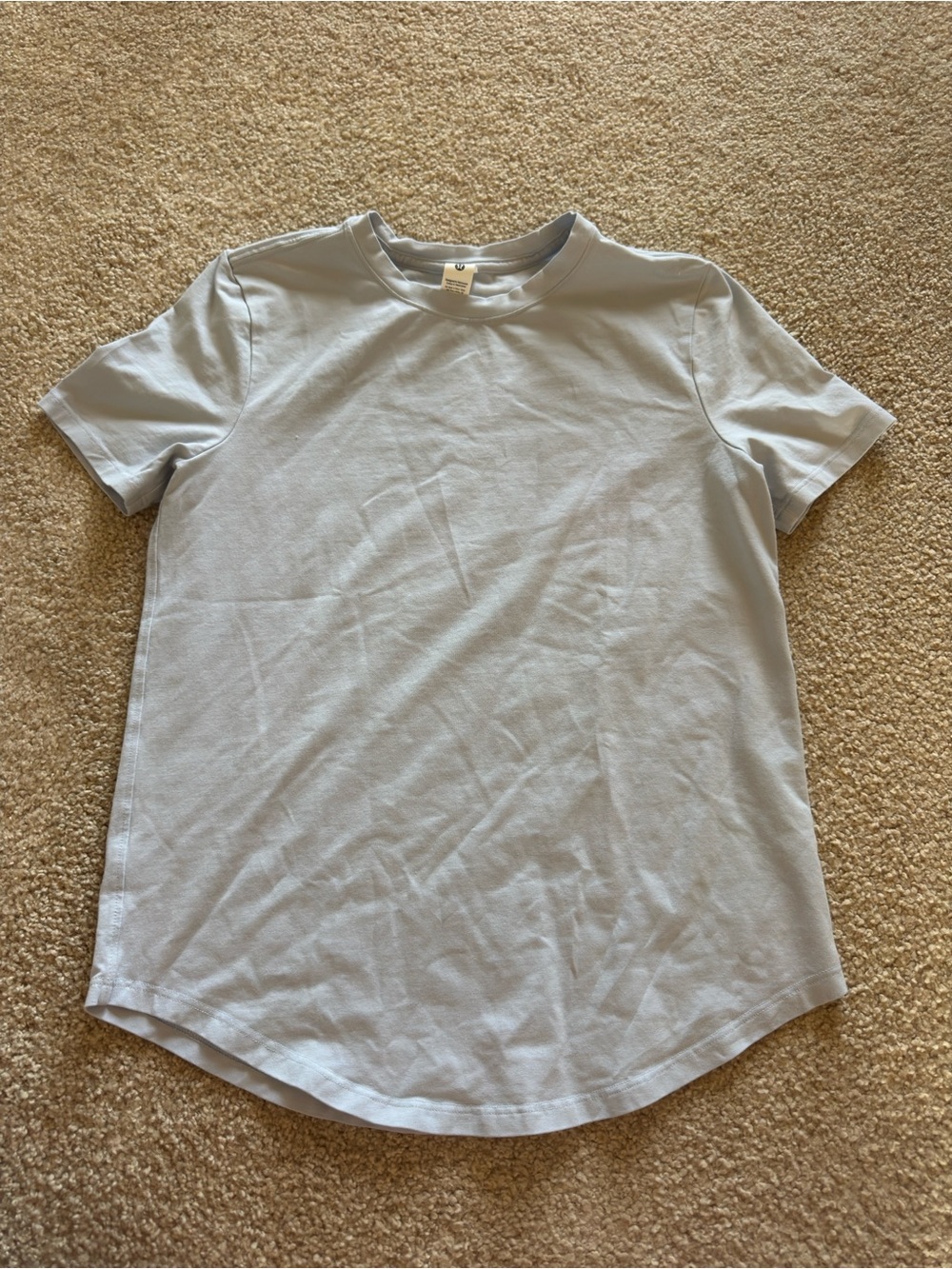 lululemon athletica Pale Blue Crew Neck Short Sleeve Tee